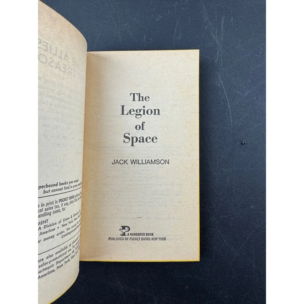 The Legion of‎ Space by Jack Williamson 1977 Pocket Books Sci Fi Vintage